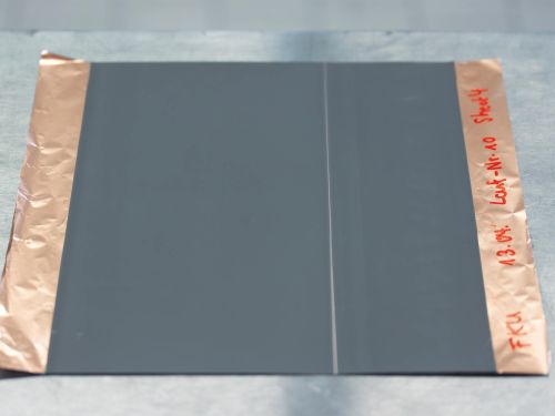 未正确涂覆的电极箔图片