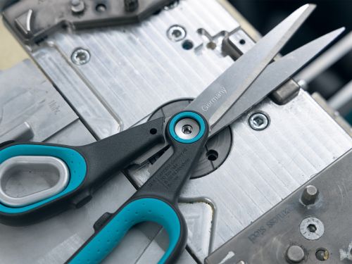 剪刀接头中碟形弹簧的视图。