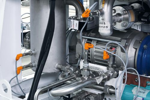 氢气推进系统中安装的各种传感器