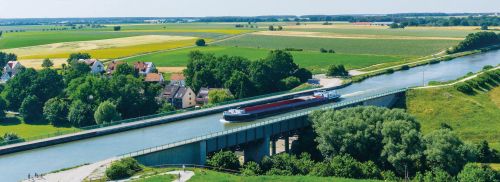 内河航道上的船舶