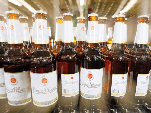 König Pilsener beer bottles