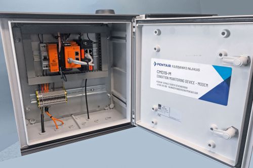 Interior view of the Pentair CMD19’s control cabinet