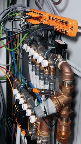 安装了传感器的冷却回路的一部分