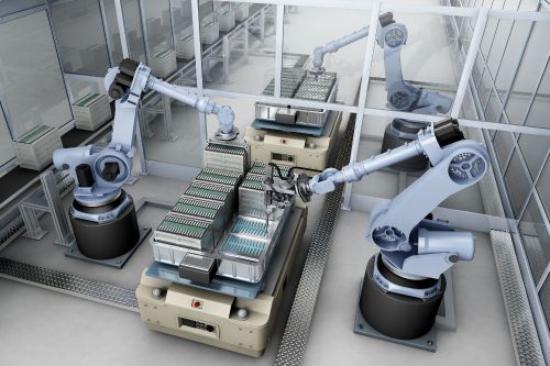 文章的预告图片： 插入和固定. 利用ifm的传感器和软件解决方案，确保始终牢固且可靠地将电池模组连接在电池组中。