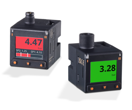 PQ pneumatic pressure sensors Display colour change of the PQ pressure sensor