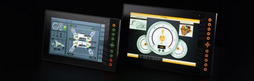 ifm的坚固型HMI CR1102（10”显示屏）和CR1204（12”显示屏）