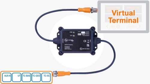 具备ISOBUS功能与虚拟终端的ifm ISOBUS网关CR3122
