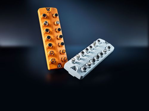 Teaser image of the page: IO-Link master SolutionBlock. Powerful, flexible solutions for seamless integration of OT and IT levels – ideal for Industry 4.0.